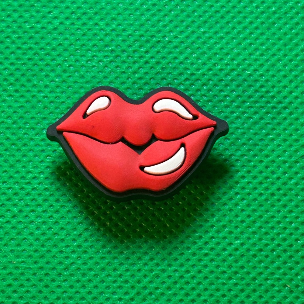 🌼 (5/$10 or 10/$15) NEW “Lips” Fun Croc Shoe Charm Collection